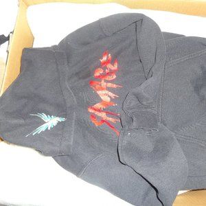 GILDAN BLACK FLEECE HOODIE YOUTH MEDIUM